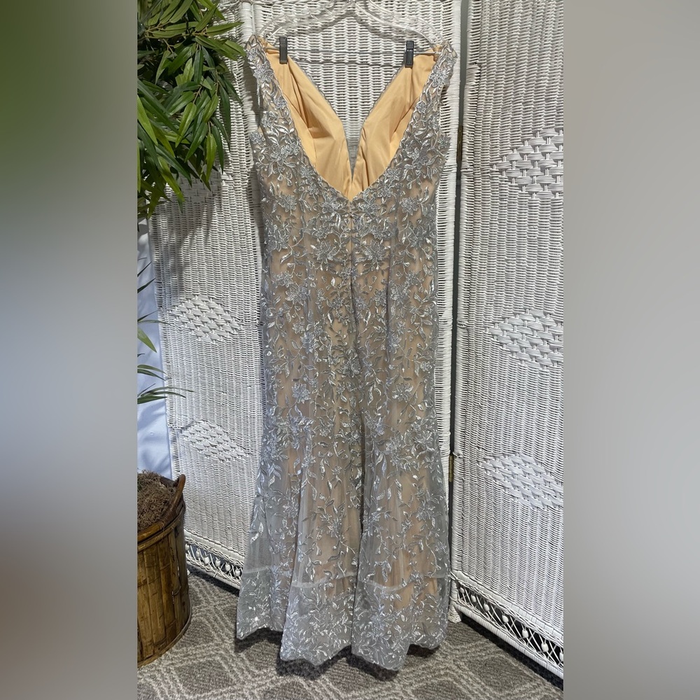 Stella Couture formal wedding prom event silver sequin dress women’s size 20 - Picture 4 of 8